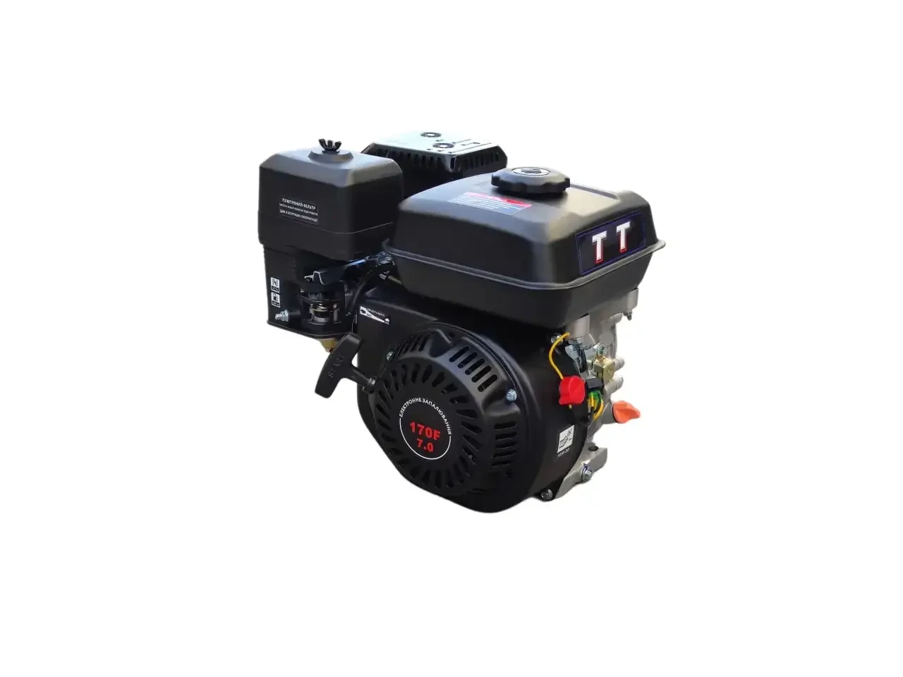 Двигун 170F — бензин (під шліци діаметр 25 мм) (7 л.с) TT