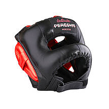 Шолом для боксу захисний боксерський шолом для змагань Peresvit Momentum Headguard Black Metalic Orange, фото 4