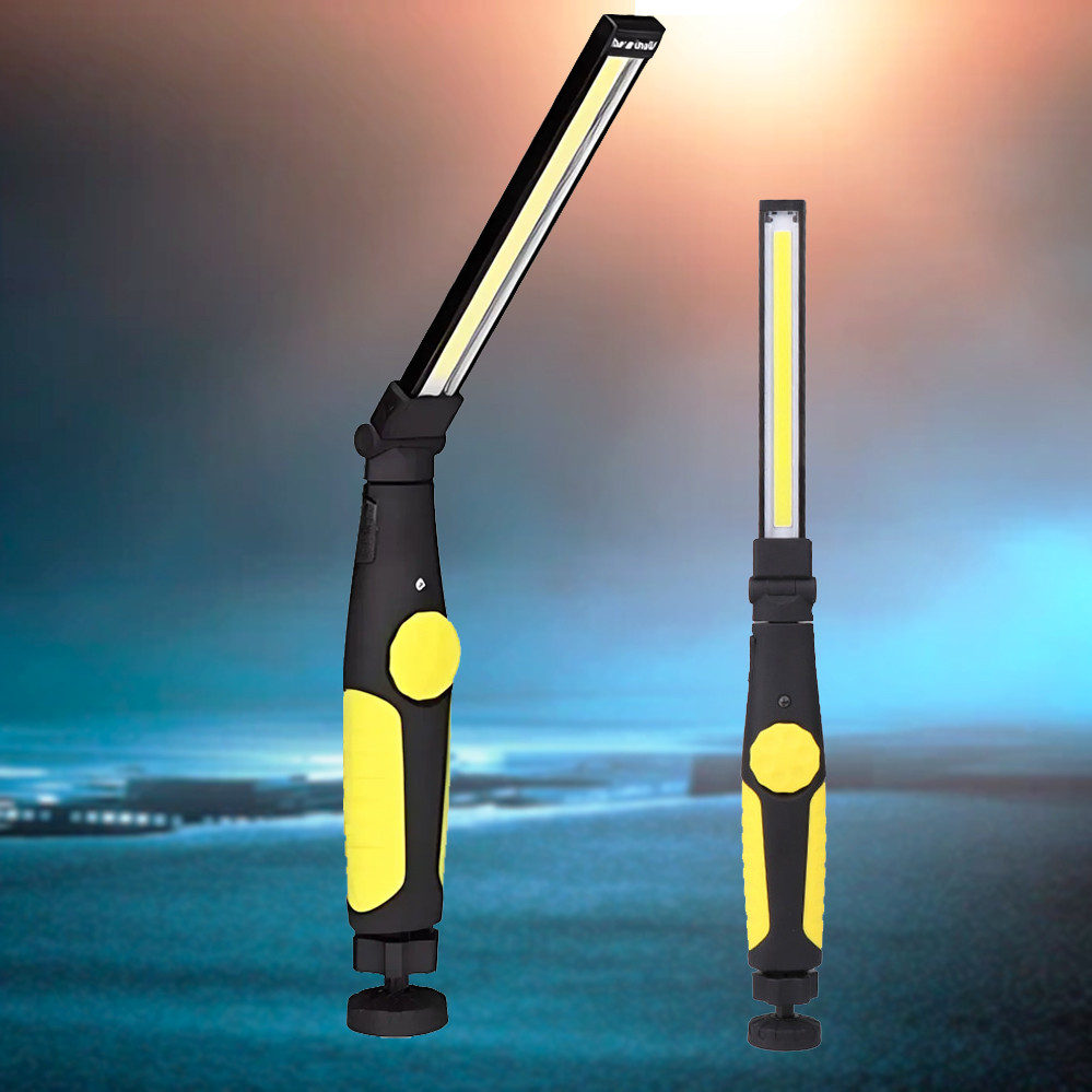 Акумуляторний ліхтар на магніті складний Work Lights Ліхтарик 360 з гачком і магнітною основою, фото 1