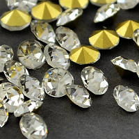 Стрази діамант Клас А, скло, колір — кристал,1,9~2,2 мм