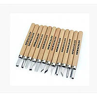 Набір стамесок для різьблення по дереву Newacalox 12 шт., у контейнері (SH018534)