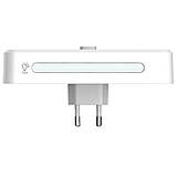 Розгалужувач мережевий LDNIO SC2311 LED лампа 2 розетки, 2USB, 1Type-C білий (SH018044), фото 2