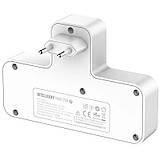 Розгалужувач мережевий LDNIO SC2311 LED лампа 2 розетки, 2USB, 1Type-C білий (SH018044), фото 5