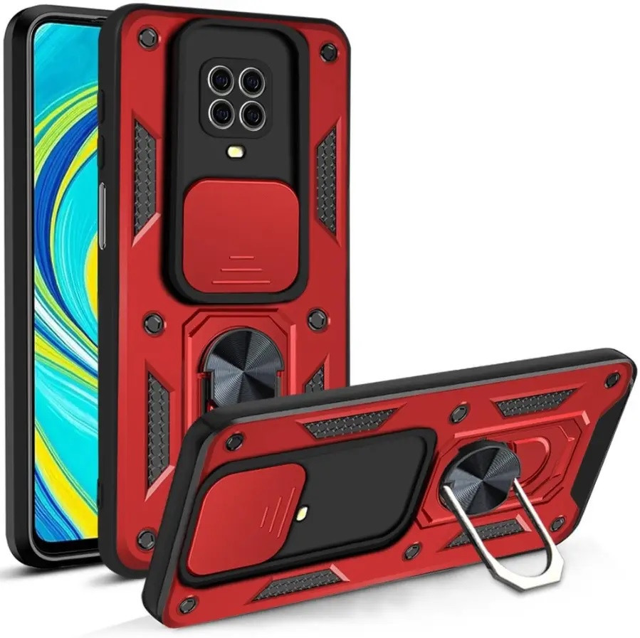Чохол бампер Magnetic Ring з підставкою для Xiaomi Redmi Note 9s / 9 Pro Red