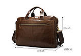 Чоловіча ділова шкіряна сумка для ноутбука Leather Collection (9915), фото 3