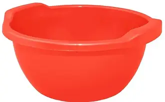 Таз пластмасовий господарський 12л круглий з ручками Алеана червоний