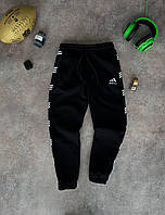 Мужские спортивные штаны adidas на флисе черные XL
