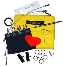 Набір сталевих з"ємних спиць ChiaoGoo TWIST Yellow Shorties Set