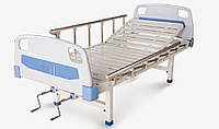 Ліжко лікарняне механічне БІОМЕД FB-11B 4-секційне на колесах