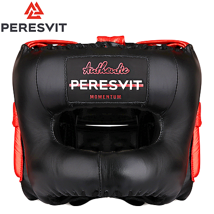 Шолом для боксу захисний боксерський шолом для змагань Peresvit Momentum Headguard Black Metalic Orange, фото 1