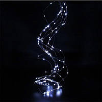 Гірлянда Xmas 300L (Copper) на мідному дроті (Крапля роси) Кінський хвіст W Біла 3M