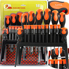 Набір магнітних викруток на підставці 18 шт CATA Mar-Pol M61008B