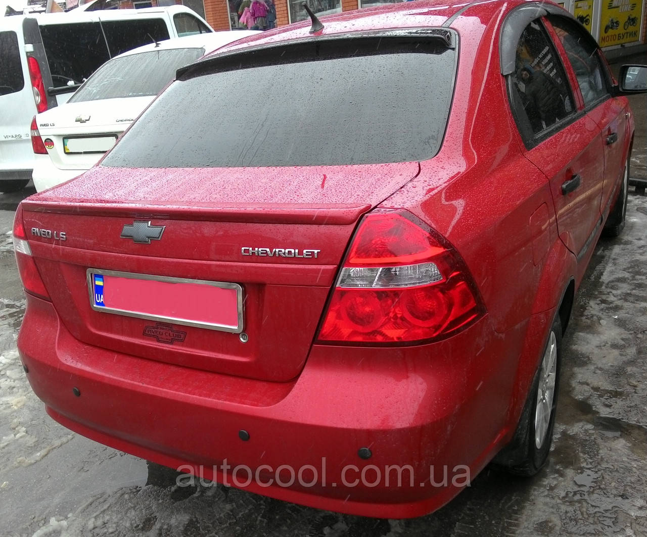 Липовий спойлер (сабля, качиний хвостик) Chevrolet Aveo T250 седан