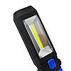 Ліхтар акумуляторний світлодіодний LED Flashlight з магнітом і гачком, Переносний ліхтар з підставкою, фото 10