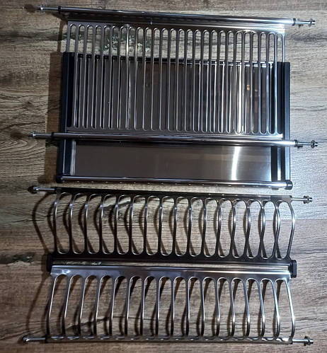 Купить Сушилка из нержавейки для посуды в шкаф 50 см двухуровневая ...