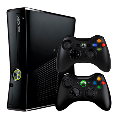 Набір Консоль Microsoft Xbox 360 S Freeboot 250GB Black + 5 Вбудованих Ігор Б/У Хороший + Геймпад Бездротовий Microsoft Xbox 360