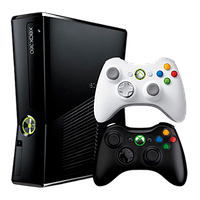 Набір Консоль Microsoft Xbox 360 S Freeboot 250GB Black + 5 Вбудованих Ігор Б/У Хороший + Геймпад Бездротовий Microsoft Xbox 360