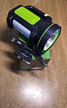 Ліхтар, прожектор, акумуляторне, потужне світло + режим денного світла, фото 2