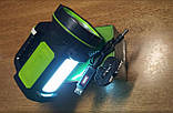 Ліхтар, прожектор, акумуляторне, потужне світло + режим денного світла, фото 3