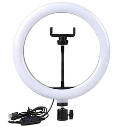 Кільцева світлодіодна LED лампа LC-330 (33см) з утримувачем для телефону