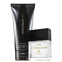 Набор Avon Attraction для него (т.в 30 мл и шампунь-гель для душа)