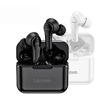 Наушники Bluetooth Lenovo TWS QT82. Type C, Оригінал. Black White
