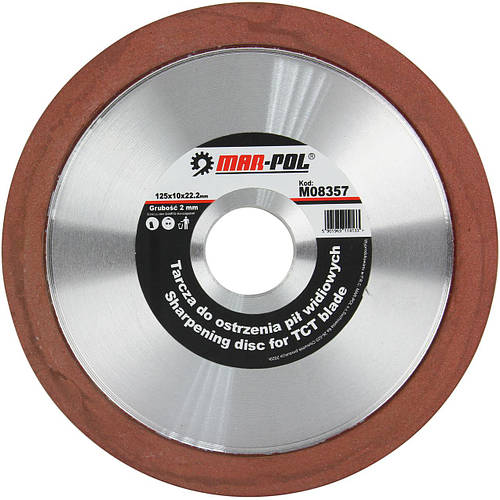 Купить Алмазный диск для заточки пил 125x10x22,2x10x2(1,5) Mar-Pol ...