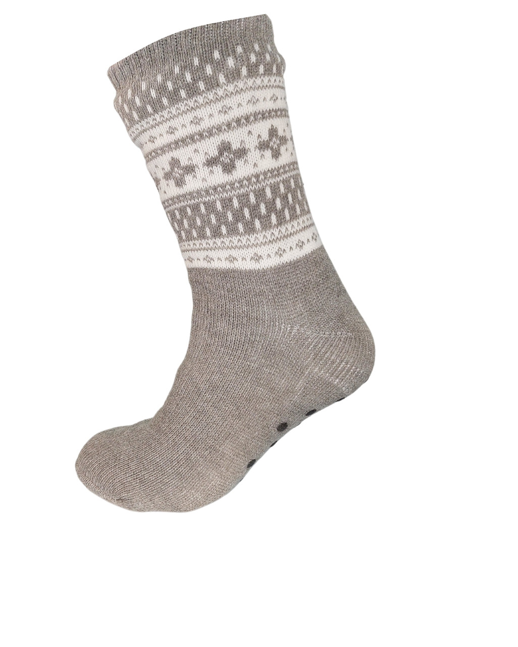 Хатні теплі шкарпетки Лео "Arctik" з гальмами 40-45 Сірий Білий