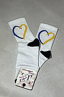 Шкарпетки жіночі білі з написом