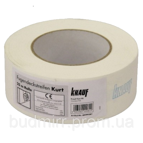 Купить Бумажная лента Knauf Kurt для швов гипсокартона (75 м), цена ...