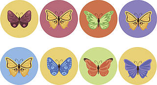 Вафельна картинка Метелики