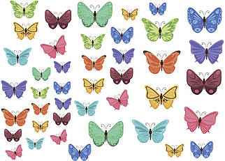 Вафельна картинка Метелики №2