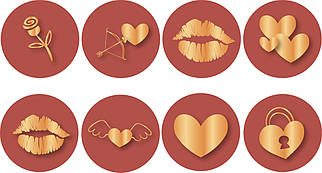 Вафельна картинка День Св.Валентина №16