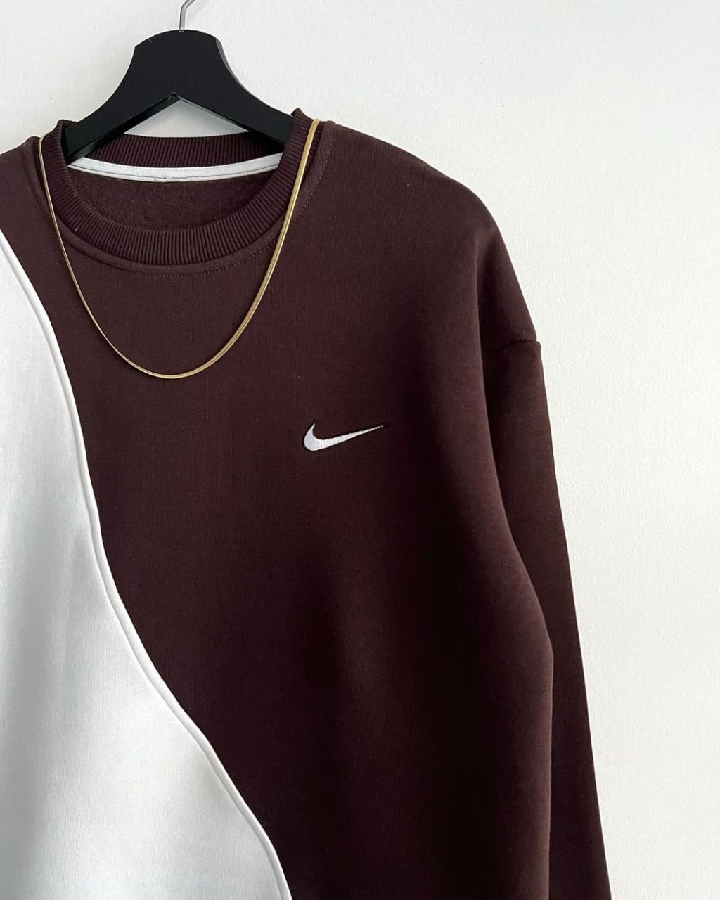 Купить Мужской Зимний Свитшот Nike Vintage (Retro) в Коричнево-Сером ...
