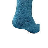 Високі вовняні шкарпетки жіночі м'які теплі зимові з овечої вовни Лана "Тепло Карпат" Малиновий Блакитний, фото 3