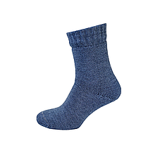 Високі вовняні шкарпетки жіночі м'які теплі зимові з овечої вовни Лана "Тепло Карпат" Малиновий Синій