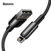 Кабель USB на Lightning 2.4A для IPhone/IPad/AirPods BASEUS Fast Charging Data Cable 1м (черный)