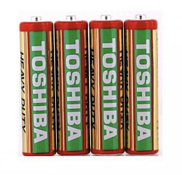 Акумулятор Toshiba R6/AA, DUTY HEAVY, червоний