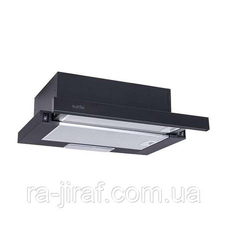 ВИТЯЖКА VENTOLUX GARDA 50 BK (500) LED - Телескопічна на кухню. Витяжка кухонна в Україні. *ЗНИЖКА В ОПИСІ., фото 1