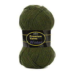 Premium Yarn Winter, колір хакі