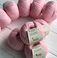 Пряжа дитяча пряжа Baby Wool 836 ніжно рожевий Baby Wool XL 836 напіввовняна пряжа шерсть