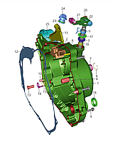 Pulsar 180 Neon Прокладка крышки сцепления правая DH101154