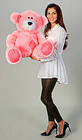 Великий плюшевий ведмедик 100 см рожевого кольору — оригінальний подарунок ведмідь модний м'який плюшевий ведмідь