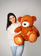 Великий плюшевий ведмідь 100 см оригінальний подарунок дівчині гарний плюшевий ведмедик коричневого кольору
