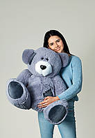 Оригінальний подарунок ведмідь 100 см сірого кольору плюшеві ведмедики великих розмірів подарунок для дитини