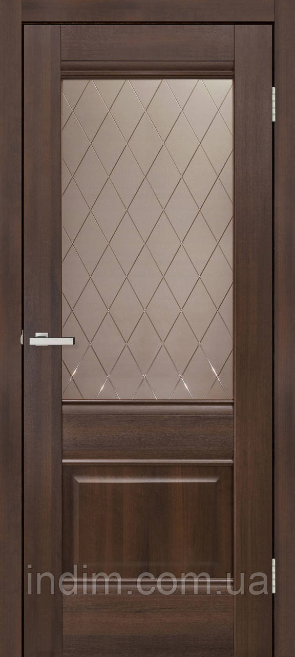 Двері міжкімнатні Smart С070 CD дуб бордо, фото 1