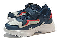 Кроссовки кросовки спортивные весенние осенние для мальчиков 7286Е синие ТОМ М. Размер 32