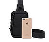 Нагрудна та поясна сумка органайзер Чорна Стиль, фото 9
