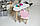 Дитячий столик хмарка і стільчик ведмежатко рожево-білий. Столик для ігор, занять, їжі, фото 6