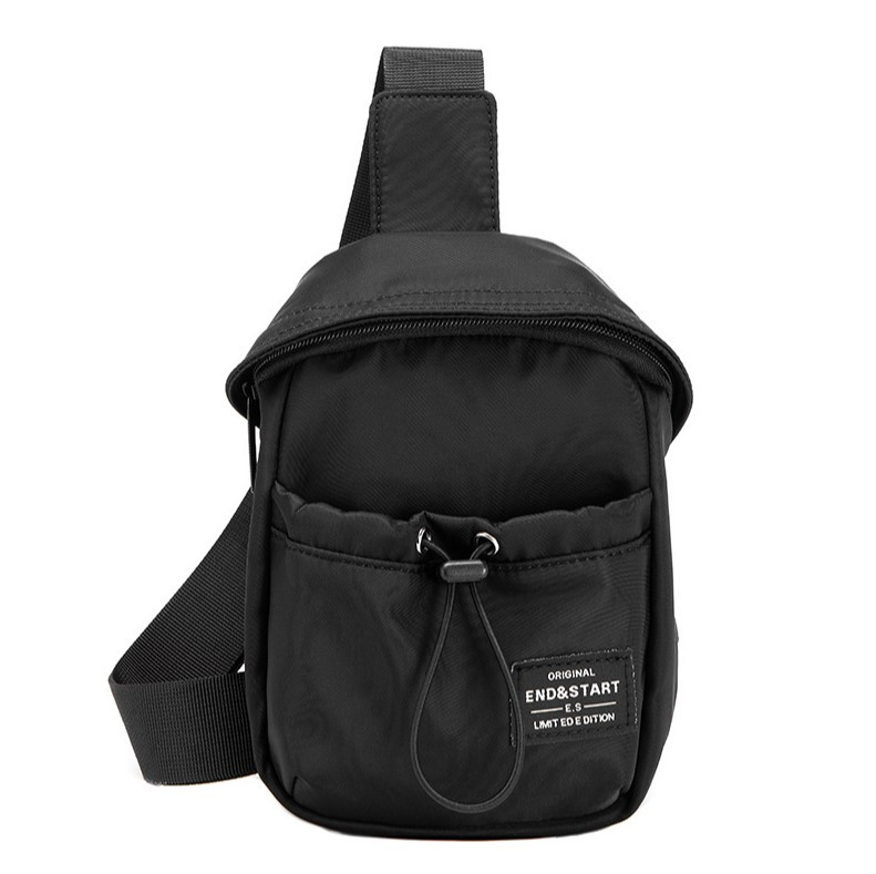 Нагрудна та поясна сумка органайзер Чорна Міні